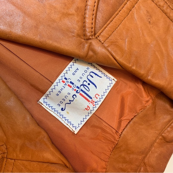 Vintage 90s western leather blazer - Picture 12 of 13